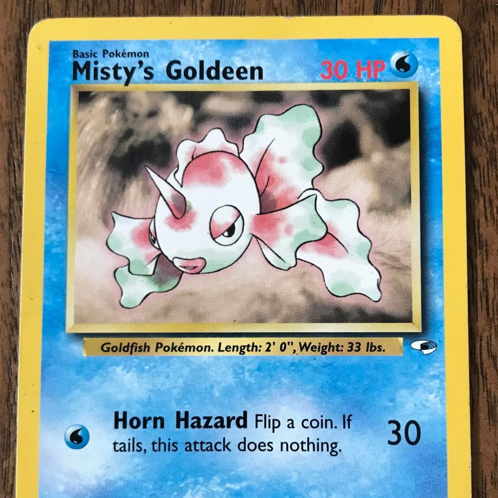 Pokemon Misty's Goldeen, 30/132 Gym Heroes, Uncommon